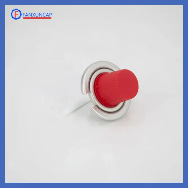 butane gas burner valve and cap with hole