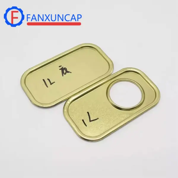 Square Shape Tin Can Component Tin can Assembly Accessories Cans Top and Bottom